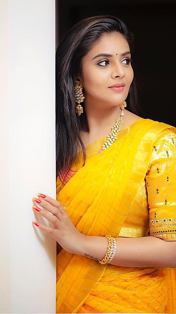 Sreemukhi, telugu actress, model HD phone wallpaper