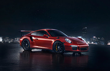 Porsche RS GT3 Night City, porsche-911, porsche, cars, 2018-cars, behance HD wallpaper