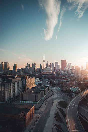 Cities, Dawn, City, Tower HD phone wallpaper