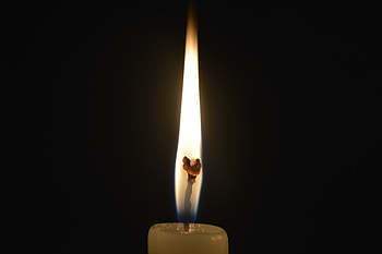 Fire, Dark, Shine, Light, Candle, Wick, Wax HD wallpaper
