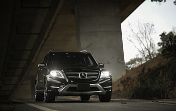 Cars, Movement, Traffic, Front View, Mercedes-Benz, Mercedes, Mercedes-Benz Glk350 HD wallpaper