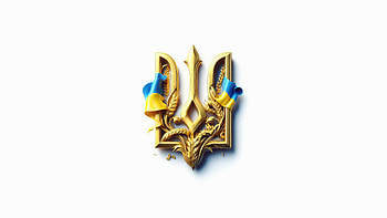 Ukraine: Golden Trident Emblem, Ukraine HD wallpaper