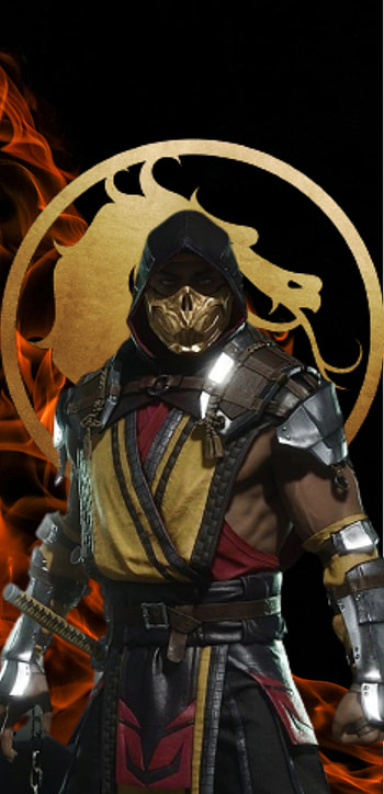 Scorpion, samsung, mkmobile, mortalkombat, subzero, mk11, amoled, mk, neversettle, mk11scorpion HD phone wallpaper