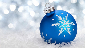 Blue Christmas ornaments, Festive decorations, Wintry charm, Ornamental beauty HD wallpaper
