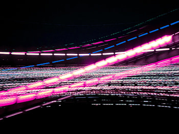 Abstract, Lines, Long Exposure, Neon, Glow HD wallpaper