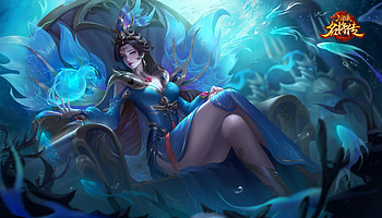 Fantasy girl, blue, girl, sail, fantasy, frumusete HD wallpaper
