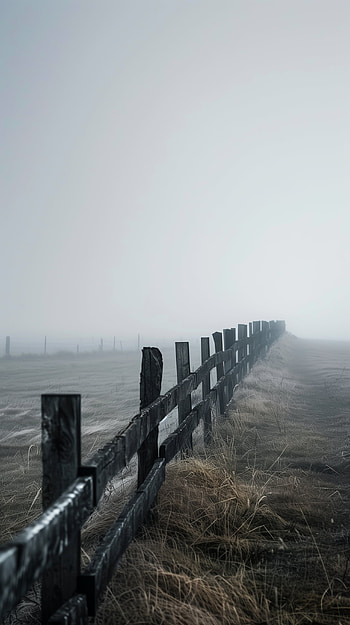 Misty Road Fence - Now!, fence HD phone wallpaper