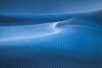Blue desert, dune, landscape HD wallpaper