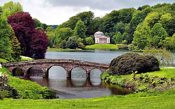 Nature, Water, Trees, Building, Park, Bridge, Construction HD wallpaper
