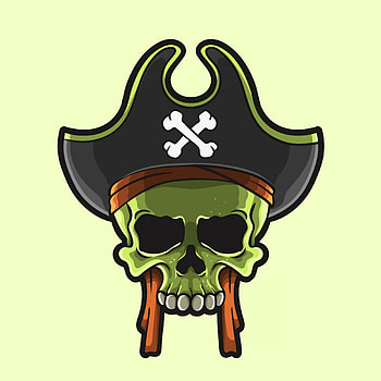 Art, Vector, Skull, Pirate HD phone wallpaper