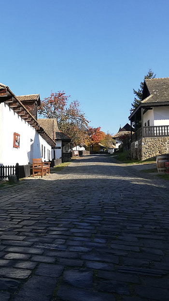 Hollókő, magyar, Hungary, road, unesco, Hungarian, holloko, ungarn, falu, village, house HD phone wallpaper