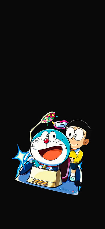 Nabita & doremon, art, cartoon HD phone wallpaper