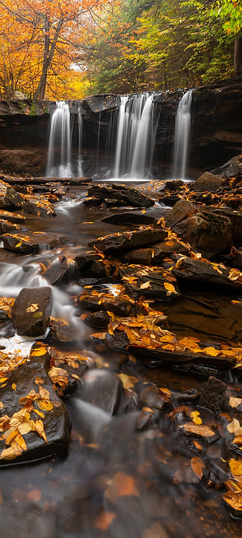 Pennsylvania travels, Earth waterfall HD phone wallpaper