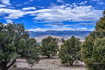 Nature, Trees, Sky, Mountains, Dahl, Distance HD wallpaper