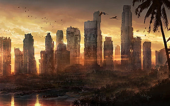 Landscape, Cities, Fantasy HD wallpaper