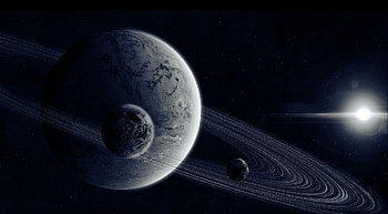 Planets, Universe, Stars, Shine, Light, Ring HD wallpaper