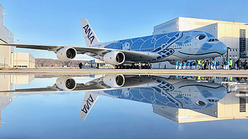 ANA, A380 aircraft, Ground and flight tests, Aircraft painting HD wallpaper