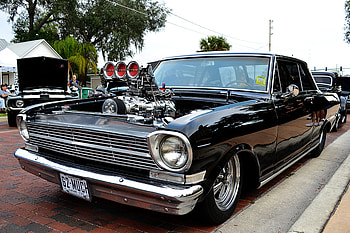 chevy II Pro Street, nova, blower, pro street, chevy ii, efi, enderle hat, big block, big ulgy HD wallpaper