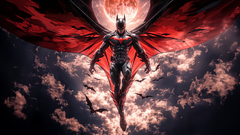 Batman Beyond High Flying Patrol, batman-beyond, batman, superheroes, artwork, digital-art HD wallpaper