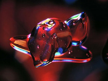 The Blob, red toned, blob, 3d shape HD wallpaper