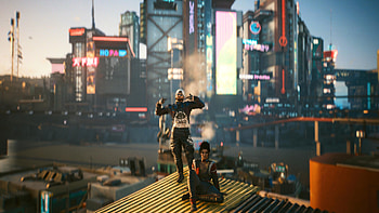 Cyberpunk 2077 - V and Panam, video game, Cyberpunk 2077 HD wallpaper