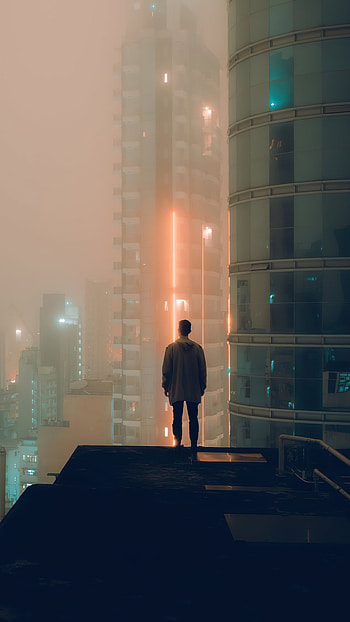 Alone at rooftop, Sony Xperia, , Serene solitude HD phone wallpaper