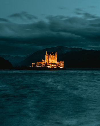 Night, Lock, Dark, Island HD phone wallpaper