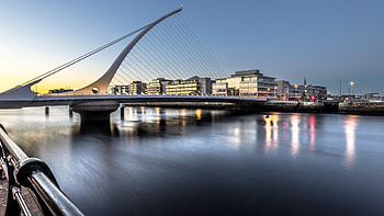 Samuel Beckett Bridge, Dublin HD wallpaper