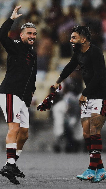 Flamengo, Gabigol, Arrascaeta HD phone wallpaper