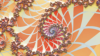 Fractal Art for your - Trippy, red, white, orange (Color), psychedelic, trippy, Abstract, fractal HD wallpaper