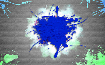 Colorful splats, abstract, rainbow, color, smoke, paint, splat HD wallpaper