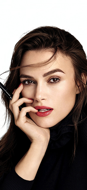 Keira Knightley, Actress, Red lips HD phone wallpaper