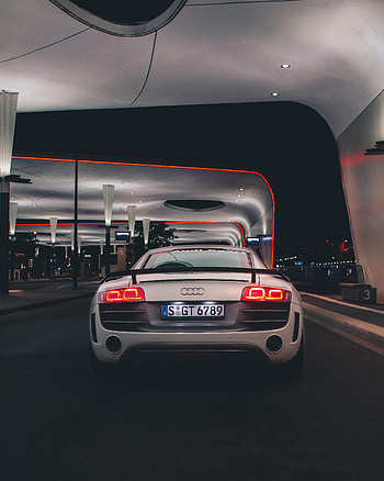 Sports, Audi, Cars, Lights, Car, Sports Car, Back View, Rear View, Headlights HD phone wallpaper