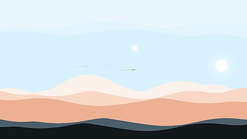 Dunes, sunny day, minimal, desert HD wallpaper