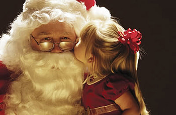 ✿Blessed be childhood✿, winter, childhood, faith, blessed, sincere kiss, magical, santa, little girl, white, entertainment, beautiful, believe, fashion, christmas, love, red, nature, kiss, forever HD wallpaper