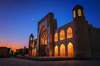 Uzbekistan, Abdulaziz Khan madrassah, Bukhara HD wallpaper