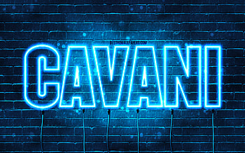 Cavani, , with names, Cavani name, blue neon lights, Cavani Birtay, Happy Birtay Cavani, popular italian male names, with Cavani name HD wallpaper