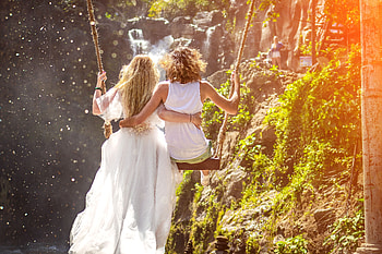 Love, Couple, Pair, Romance, Swing HD wallpaper