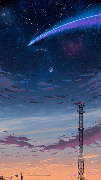 Makoto Shinkai Anime, Aesthetic Anime Sky, Top HD phone wallpaper