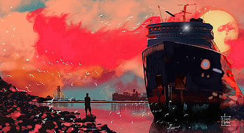Waiting , alone, artist, artwork, digital-art, deviantart HD wallpaper