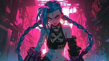 Jinx - Arcane, Jinx (League Of Legends), AI Art, Arcane HD wallpaper