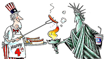 July 4th, hotdogs, dom, uncle sam, liberty, AMERICA HD wallpaper