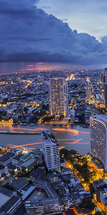 Bangkok, Busy streets, Iconic landmarks, Cultural melting pot HD phone wallpaper