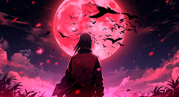 Itachi Uchiha Moonlight Silhouette - Naruto, Itachi Uchiha, Naruto, Anime HD wallpaper
