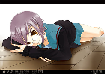 Yuki, nagato yuki, the melancholy of suzumiya haruhi, anime, integrated data entity HD wallpaper