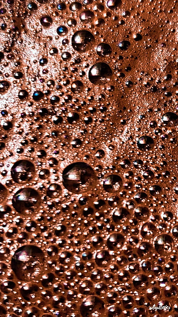 Coffee, cafe, java, bubbles, brown HD phone wallpaper