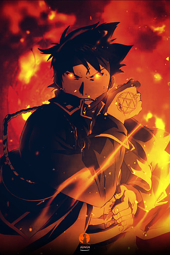 Roy Mustang, heat, orange, animeart HD phone wallpaper