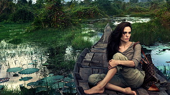 Babe On A Boat, beautiful boat, sexy boat, angelian jolie, woman on a boat HD wallpaper
