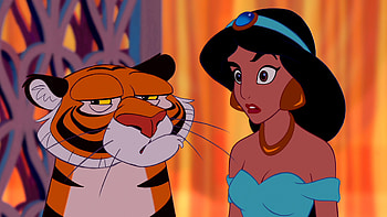 Jasmine and Rajah, Aladdin HD wallpaper