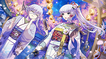 Kamisato Ayaka & Kamisato Kayo, Kamisato Ayaka (Genshin Impact), video game, Genshin Impact HD wallpaper